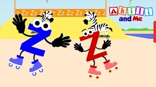 The Letter Z  Educational Phonics Song amp Backwards Alphabet  Akili and Me  African Edu Cartoons [upl. by Iharas]