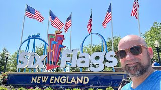 Six Flags New England 2023 [upl. by Nodnorb]