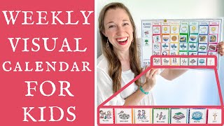 BRILLIANT VISUAL CALENDAR for kids makes planning your weeks EASY SIMPLE and FUN [upl. by Ragde34]