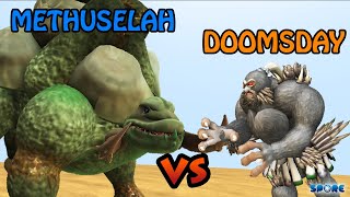 Titanus Methuselah vs Doomsday  Titan vs Hero S1E4  SPORE [upl. by Reaht]