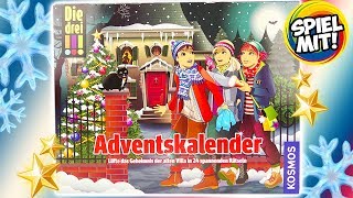 DREI AUSRUFEZEICHEN Adventskalender 2018  Kniffligen Detektiv Fall lösen mit 24 spannenden Rätseln [upl. by Kizzie637]