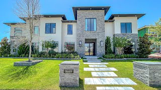 INSIDE A ULTRA MODERN HOUSE TOUR IN FRISCO TEXAS W POOL  Gated Home  5 Bed  4 Bath  4827 SqFt [upl. by Aihtebat]