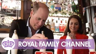 Prince and Princess of Ales Will and Kate Visit Soho Pub [upl. by Blase269]