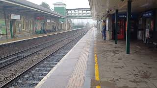 network rail class 43 hst flying banner passing Bridgend with 2 tones [upl. by Najar546]