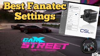 Best Fanatec Wheel Settings For CarX Street PC [upl. by Kline]