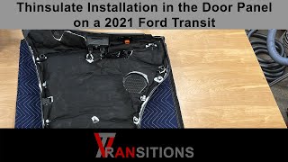 Insulate the Door Panel of a Ford Transit [upl. by Tremml983]