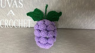 PASO A PASO PARA TEJER FRUTAS UVAS A CROCHET [upl. by Anett547]