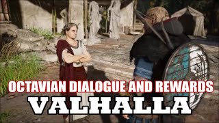 Assassins Creed Valhalla  All Rome Rewards amp Octavian Dialogue [upl. by Akinnej960]