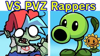 Friday Night Funkin VS Plants vs Rappers FULL WEEK  Cutscenes FNF ModCrazy PVZ ModZombies [upl. by Noskcire]