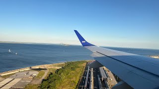 4K Full Flight  SAS Link E195 Bergen to Copenhagen [upl. by Nareik837]