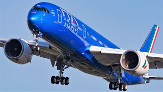 Rome Fiumicino Airport FCO 🇮🇹 Plane Spotting Close up  RUSH HOUR Heavy planes landingTake off [upl. by Ybeloc499]