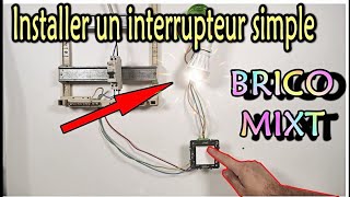 Comment installer un interrupteur simple d’éclairage [upl. by Ydne844]