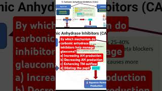 By which mechanism do carbonic anhydrase inhibitors help manage glaucoma glaucomaresearch [upl. by Emsmus]