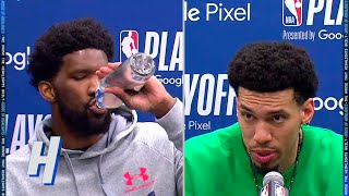 Joel Embiid amp Danny Green Postgame Interview  Game 2  Raptors vs 76ers  2022 NBA Playoffs [upl. by Markowitz]