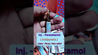 Injection Paracetamol uses  Paracetamol use injection paracetamol nursing doctor hospital [upl. by Airtemed691]