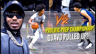 Quavo Pulls Up To Prolific Prep CRAZY Championship game Aden Holloway amp Trey Green GO OFF [upl. by Ialda]