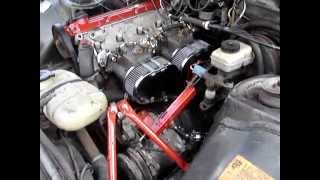 Porsche 924 dual webers Under Hood view [upl. by Arly]