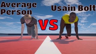 Average Person VS Usain Bolt [upl. by Neela335]