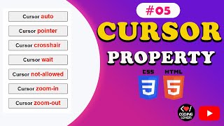 HOW TO MAKE CUSTOM CURSOR IN CSS  ACTIVITY 05  Coding Lovers [upl. by Haelat]