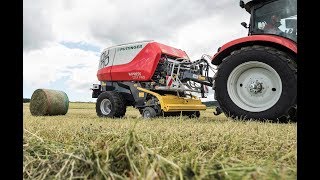 Pöttinger New Impress Pro 155V Round Baler [upl. by Eicyak287]