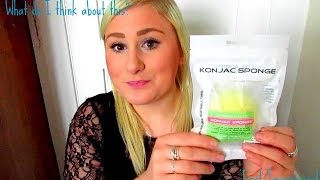 First ImpressionReview  Konjac Sponge [upl. by Ateuqirne]