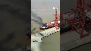 Explosion at NingboZhoushan Port [upl. by Anead]