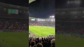 Fangesang 1893 beim DfB Pokalspiel VfB Stuttgart gegen 1FC Kaiserslautern [upl. by Notsahc]