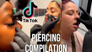 PIERCING VIDEOS ⚠️ FULL PROCESS  PART 3 [upl. by Bunting]