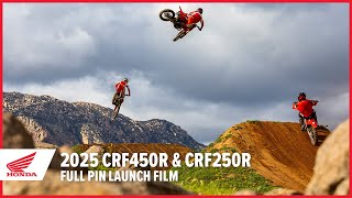 New 2025 CRF450R and CRF250R Full Pin Launch Film  Off Road Motorcycle  Honda [upl. by Yarod]