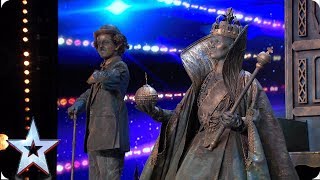 FIRST LOOK Big Name Statues bring history to life  BGT 2019 [upl. by Yelsa42]