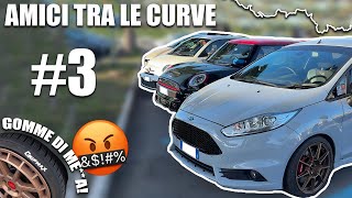 Amici tra le curve 3 Mini JCW vs Fiesta ST 200 vs 500 Abarth vs Punto Abarth  Tirli Touge 峠 [upl. by Ainad]