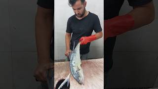 Sharpening the knife and taking the skin of Sarm fish [upl. by Sawyer]