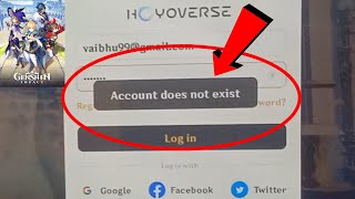 Fix Genshin Impact Account Does Not Exist Problem Solve [upl. by Atinrahs]