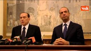 BERLUSCONI CHIEDE ALFANO CONFERMA MAI DETTO SIAMO ALLE BARZELLETTE [upl. by Ingrim934]