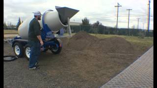 CartAway PortaLoader for portable concrete mixers [upl. by Ettezel]