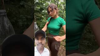 Botal ke upyog mein Laya Hai bushwoman satisfying bushcraft wood shorts [upl. by Zippora]