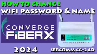 HOW TO CHANGE WIFI PASSWORD AND NAME ON CONVERGE 2024 [upl. by Aiuqcaj544]