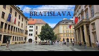 Bratislava Slovakia Old Town Walking Tour Full HD [upl. by Saunderson]