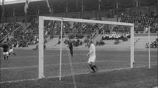 1912 Olympics  Football final Great Britain  Denmark 42 [upl. by Dinerman]