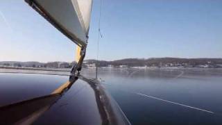 The perfect ice  Ice boats on Lake Geneva [upl. by Amehsat]