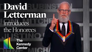 David Letterman introduces the 44th Kennedy Center Honors [upl. by Nosauq]