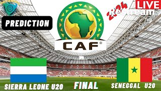 Sierra Leone vs Senegal CAF U20 Africa Nations Cup 2025 Qualifiers FINAL WAFU A Match Countdown [upl. by Jabe]