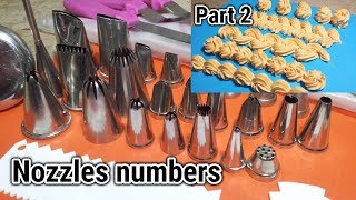 Nozzle numbers and types of designsHow to mix color in creamNozzle piping desings [upl. by Imekawulo]