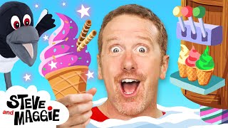 Finger Family Gingerbread House Story for Kids with Steve and Maggie  Ice Cream for Kids [upl. by Dragon]