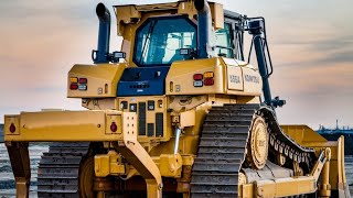 NEW KING The Power of the Komatsu D575A Bulldozer in Showroom Yellow [upl. by How]