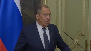 Lavrov says Telegrams security was proven by French authorities who arrested CEO Pavel Durov [upl. by Yetak372]