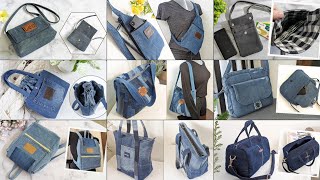 9 DIY Cute Denim Bags Out of Old Jeans Part 4  Compilation  Fast Speed Tutorial  Upcycle Crafts [upl. by Yhtomot]