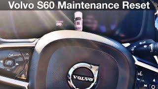 20192025 Volvo s60 maintenance reminder reset [upl. by Horatius]