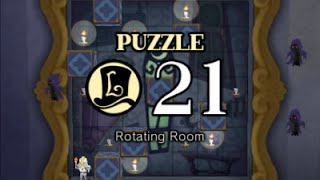 Puzzle Solution Puzzle 21  Rotating Room Professor Layton vs Phoenix Wright Ace Attorney [upl. by Artimid693]