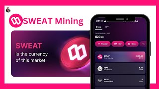 SWEAT Mining  How To Convert Your Daily Steps To SWEAT [upl. by Yeorgi]